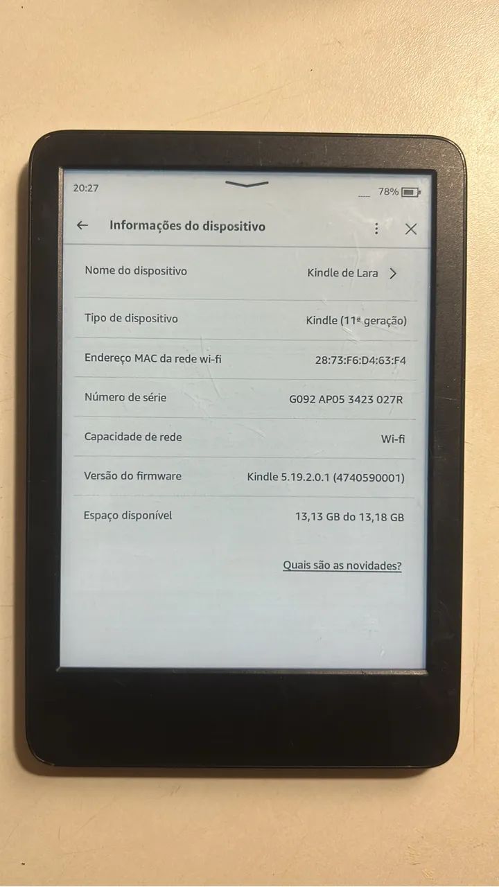 Kindle 11ª Geração 16GB Wi-Fi - Funcionando Perfeitamente - Foto 2