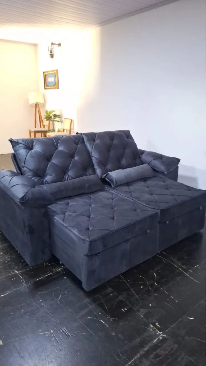 SOFÁ RETRÁTIL E RECLINÁVEL 2 LUGARES PREMIUM DE (2.30MT) - Foto 2