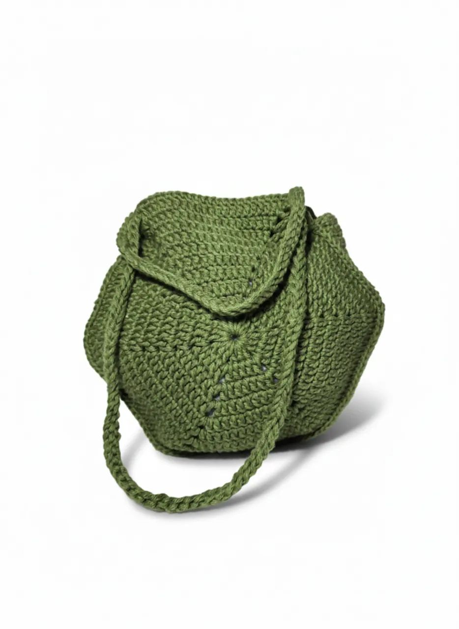 bolsa bucket em croch ê - Foto 2