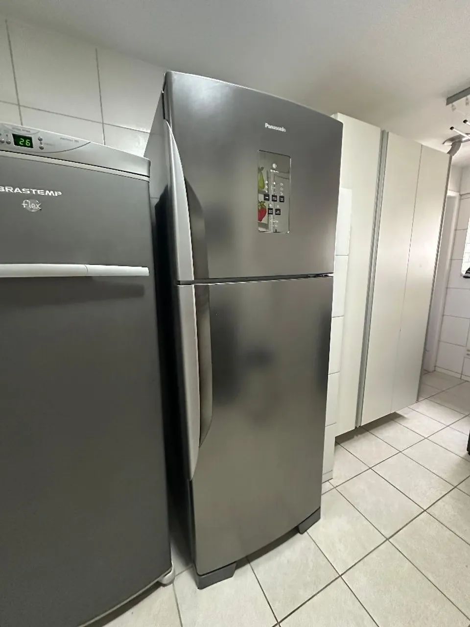 Geladeira Panasonic BT55X Inox 483l novíssima ! - Geladeiras e