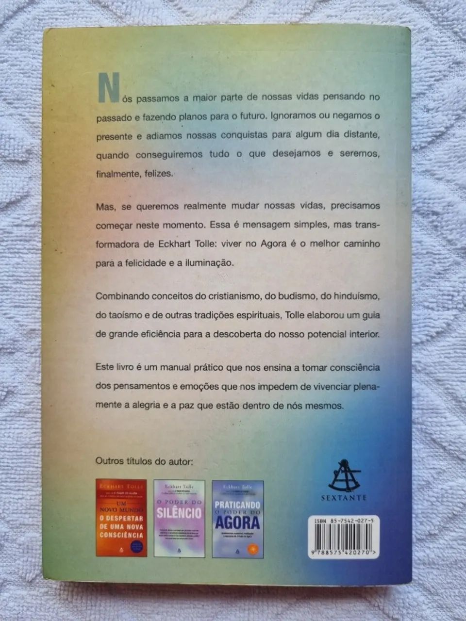 DIS. 2 Livros: 1) " O Poder Do Silêncio "   &  2) "O Poder Do Agora "  de Eckhart Tolle  - Foto 3