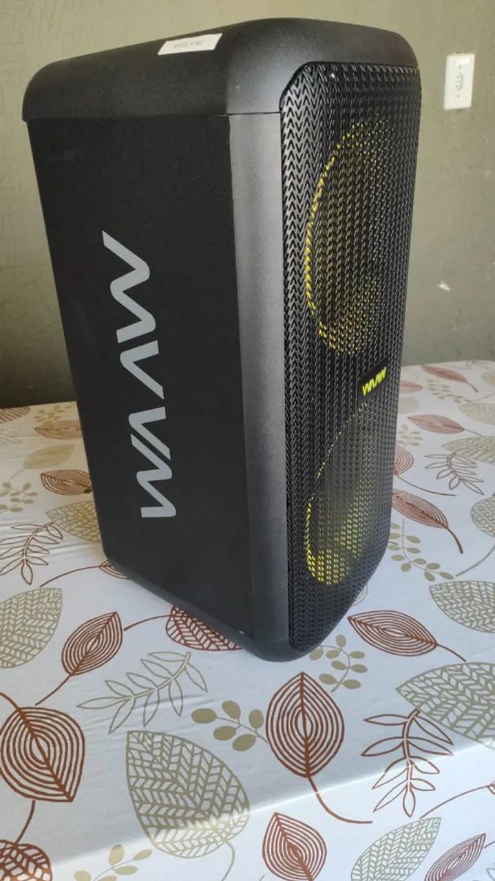 Vendo caixa de som WAAW ALOK... iluminação led e Bluetooth .. não parcelo e nem entrego. - Foto 2