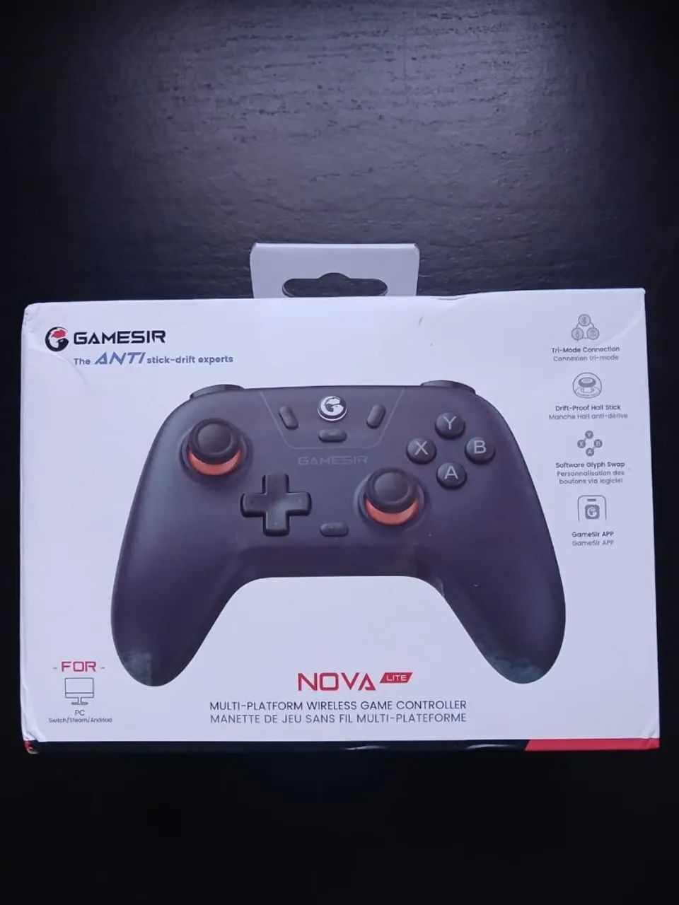 Controle Gamesir Nova Lite Hall Effect Bluetooth Switch Pc Android Cor Preto SEM USO