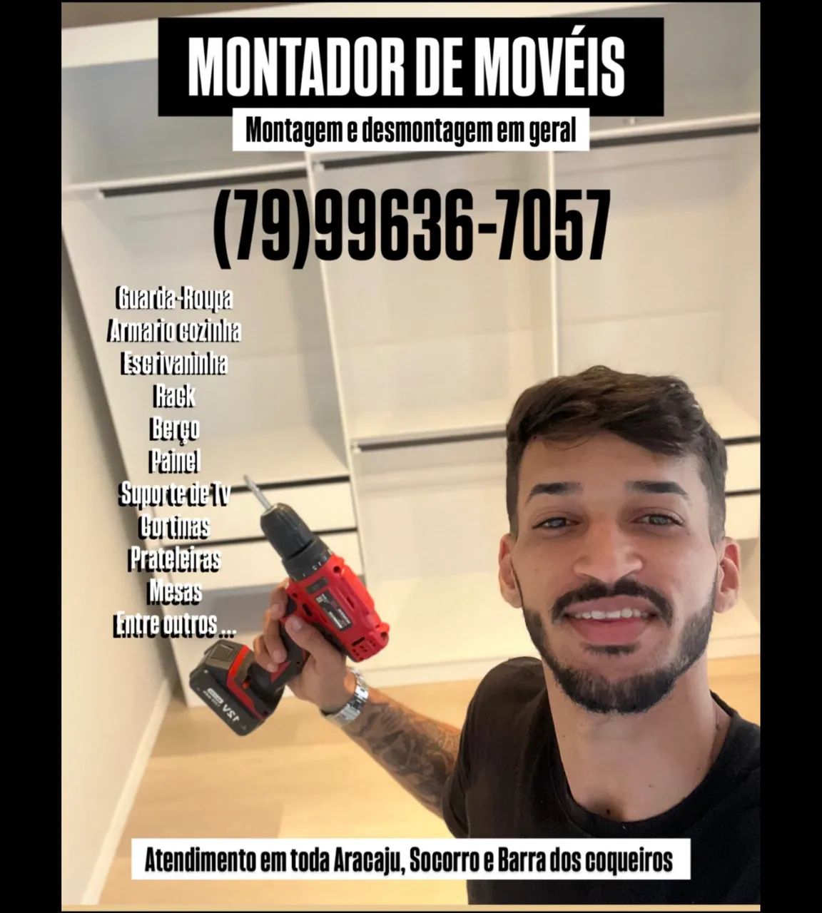 Montador de móveis profissional 