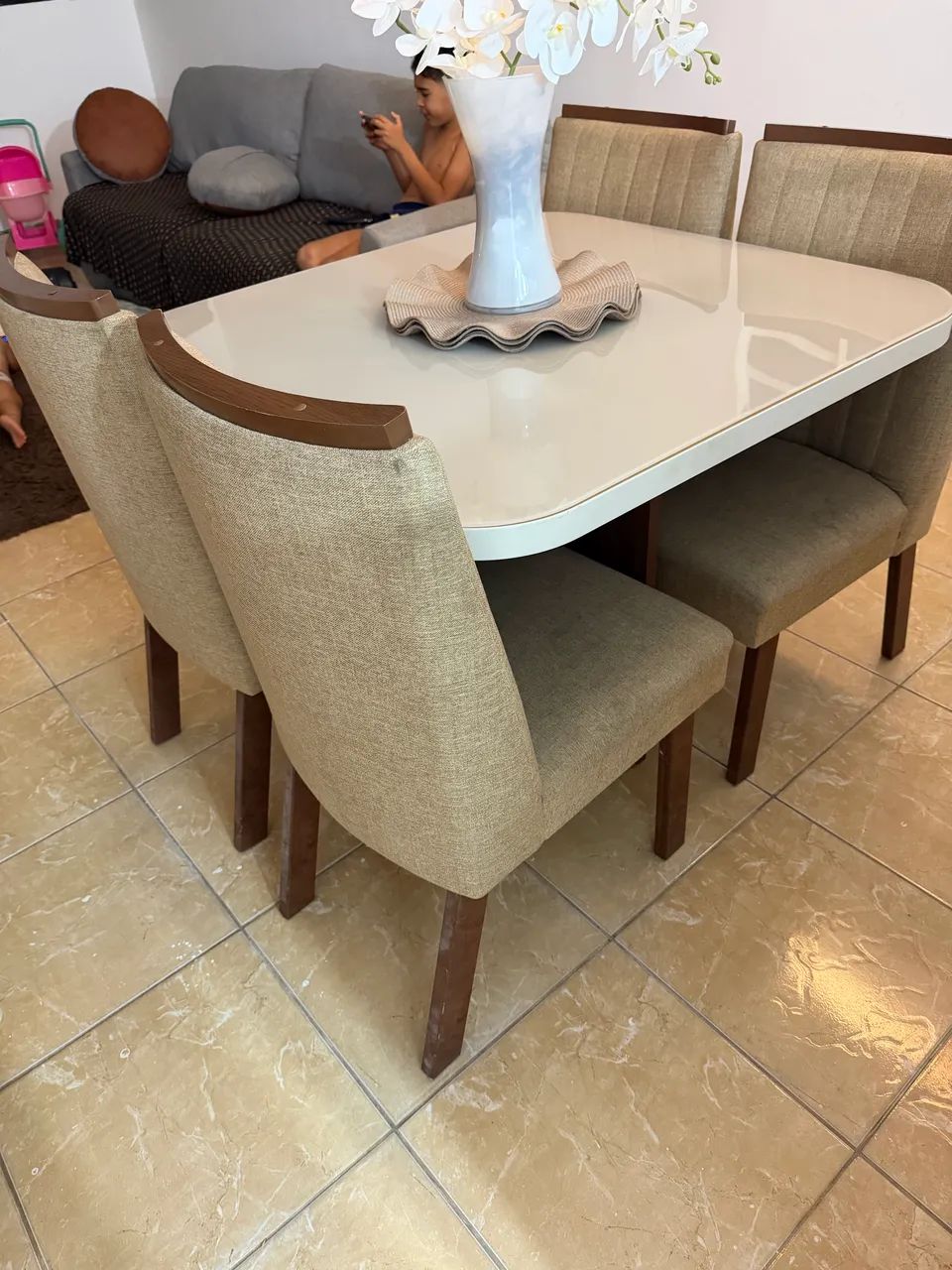 Mesa jantar 4 cadeiras  - Foto 4