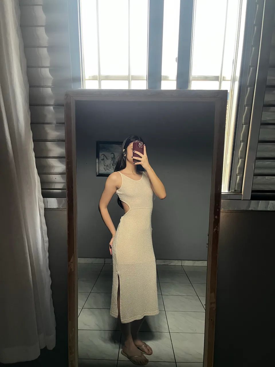 Vestido Moda Praia com amarração nas costas - Foto 3