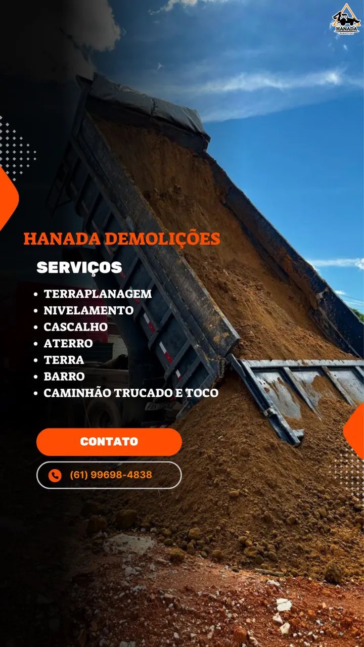 Aterro, terra, cascalho, barro *