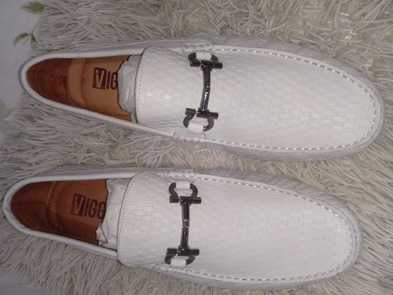 Sapato Mocassim Viggo masculino branco 