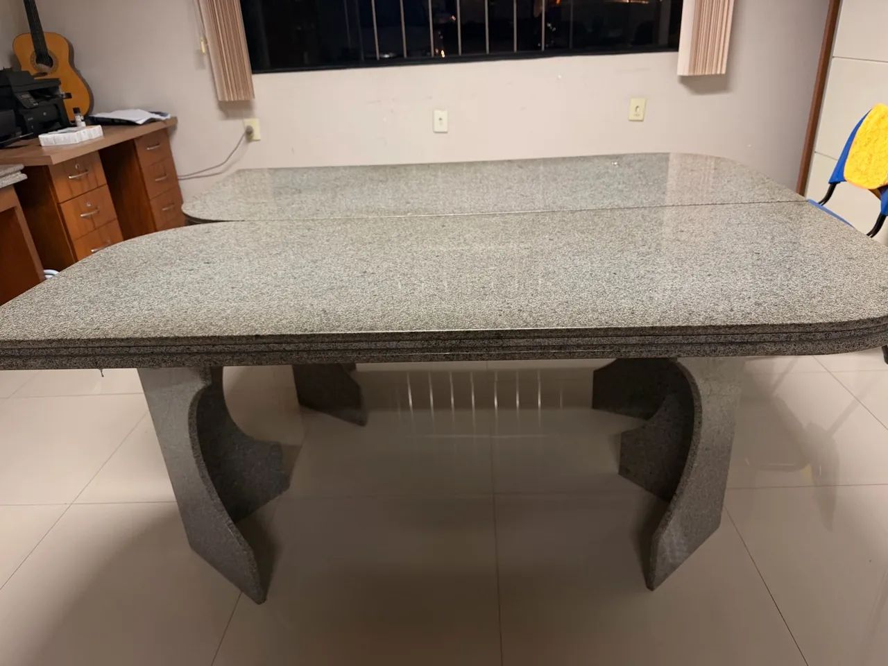 Vendo 2 mesas de escritório de pedra  - Foto 4