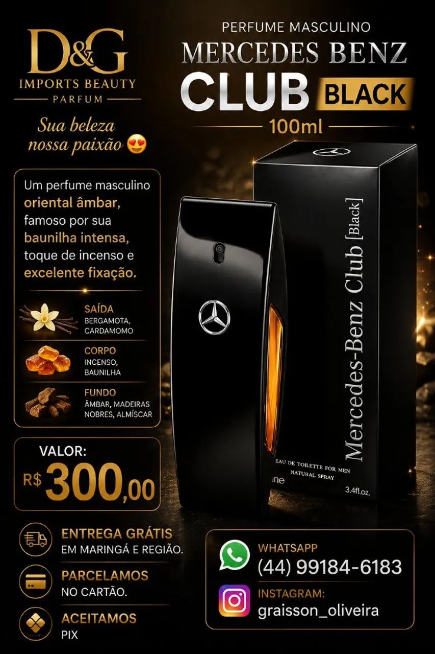 Perfume Mercedes Benz Club Black 100ml