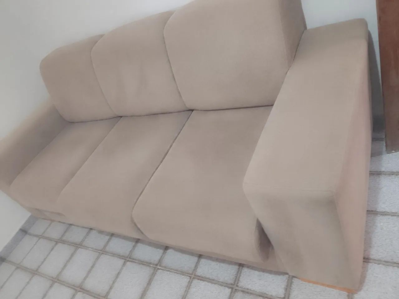 Sofá Poltrona da ArtFlex DECORART Tecido Suedy 03 lugares - Foto 3