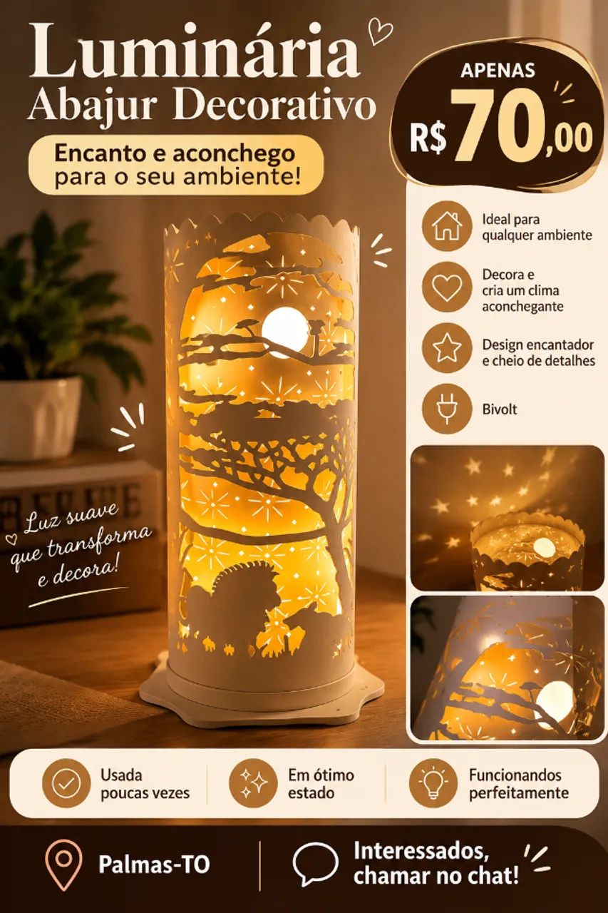 ? Luminária Abajur Decorativa