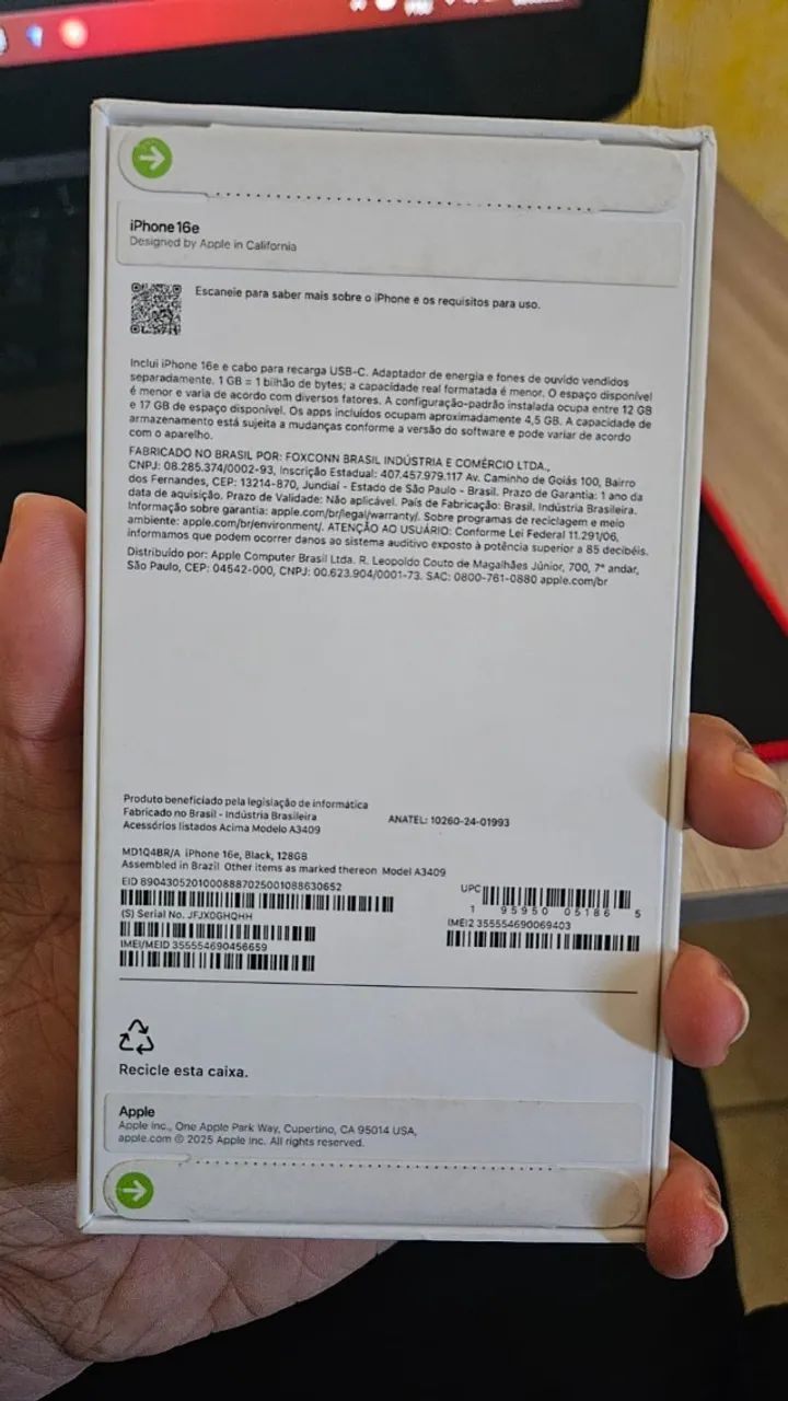 Iphone 16e Black - 128gb (Lacrado) - Foto 3