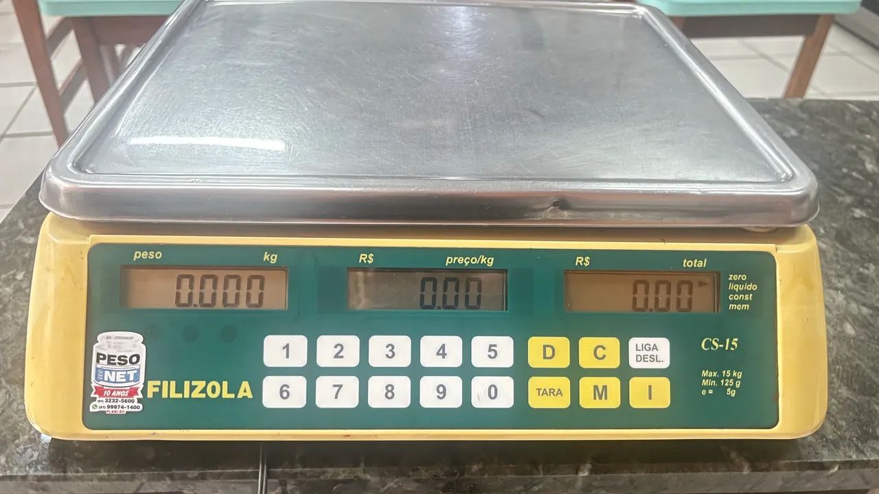 Balança Filizola CS-15 15kg - Funcionando Perfeitamente - Foto 5