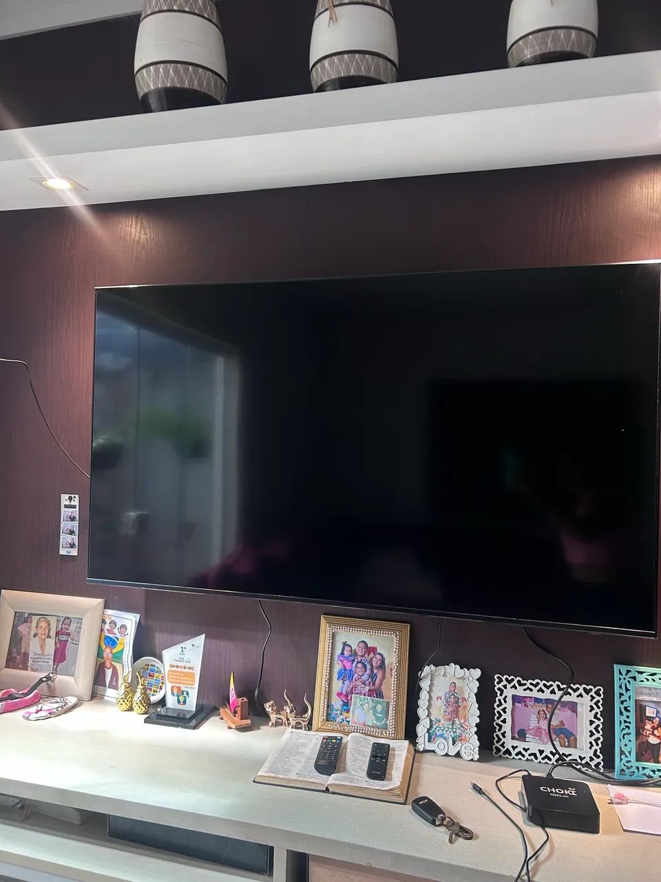 Vendo tv Samsung QLED 55 polegadas ,3 meses de uso nova nova . - Foto 4
