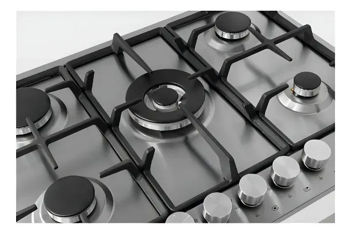 COOKTOP INVITA 5 BOCAS INOX GRADES FERRO FUNDIDO 70CM A GAS I-CKG-5Q-70-XX-3TNA - Foto 3