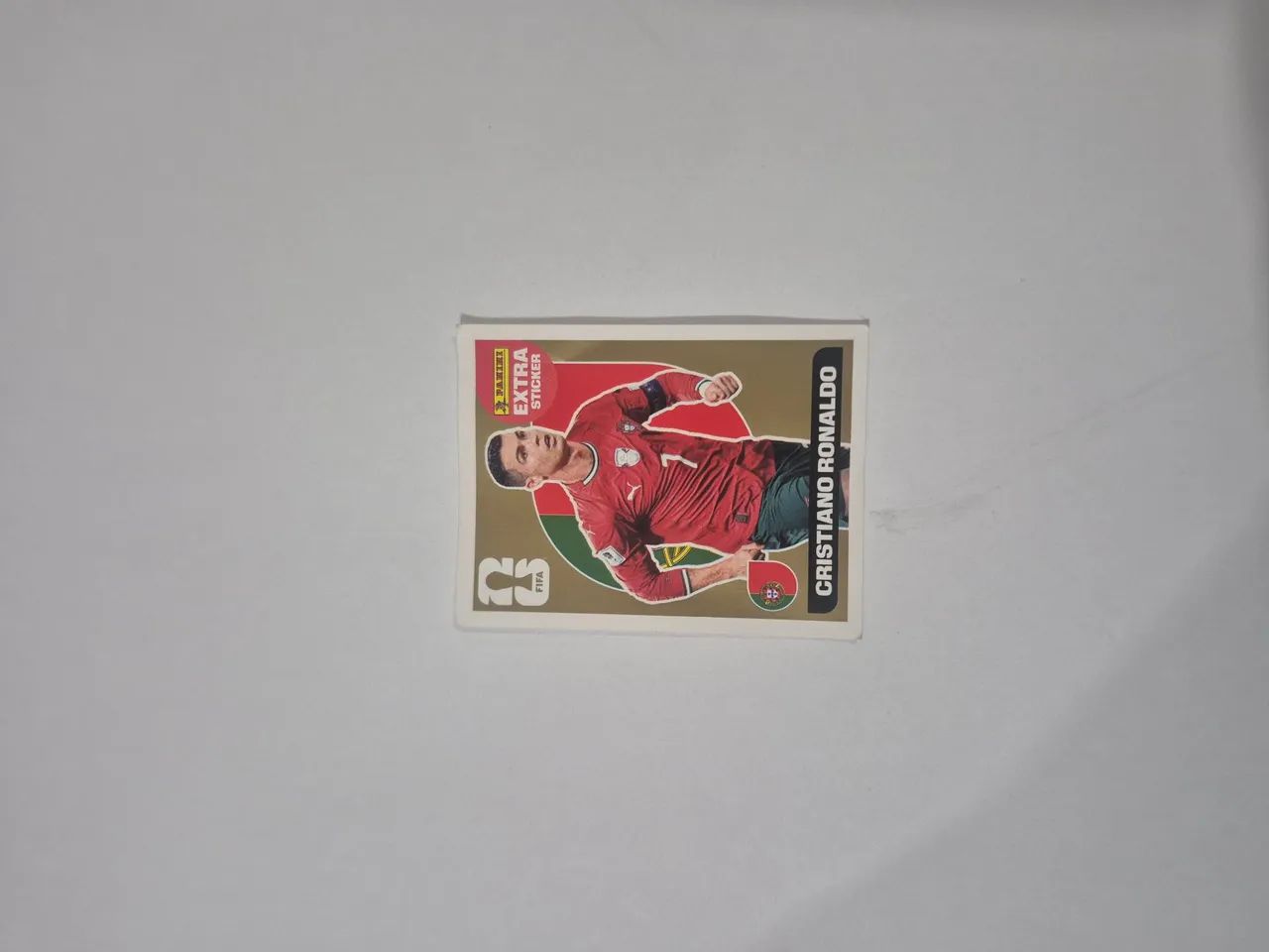Figurinha dourada do Cristiano Ronaldo de 2026