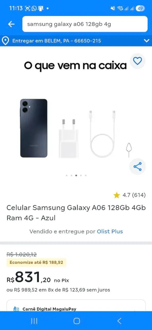 Vendo celular novo  - Foto 2