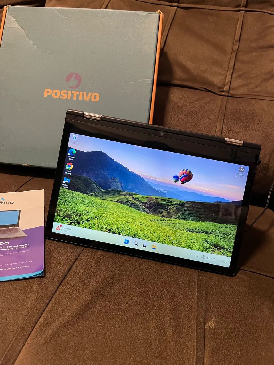 Notebook com tela touch screen - ACEITO TROCA POR PLAYSTATION 4 OU CELULAR  - Foto 2