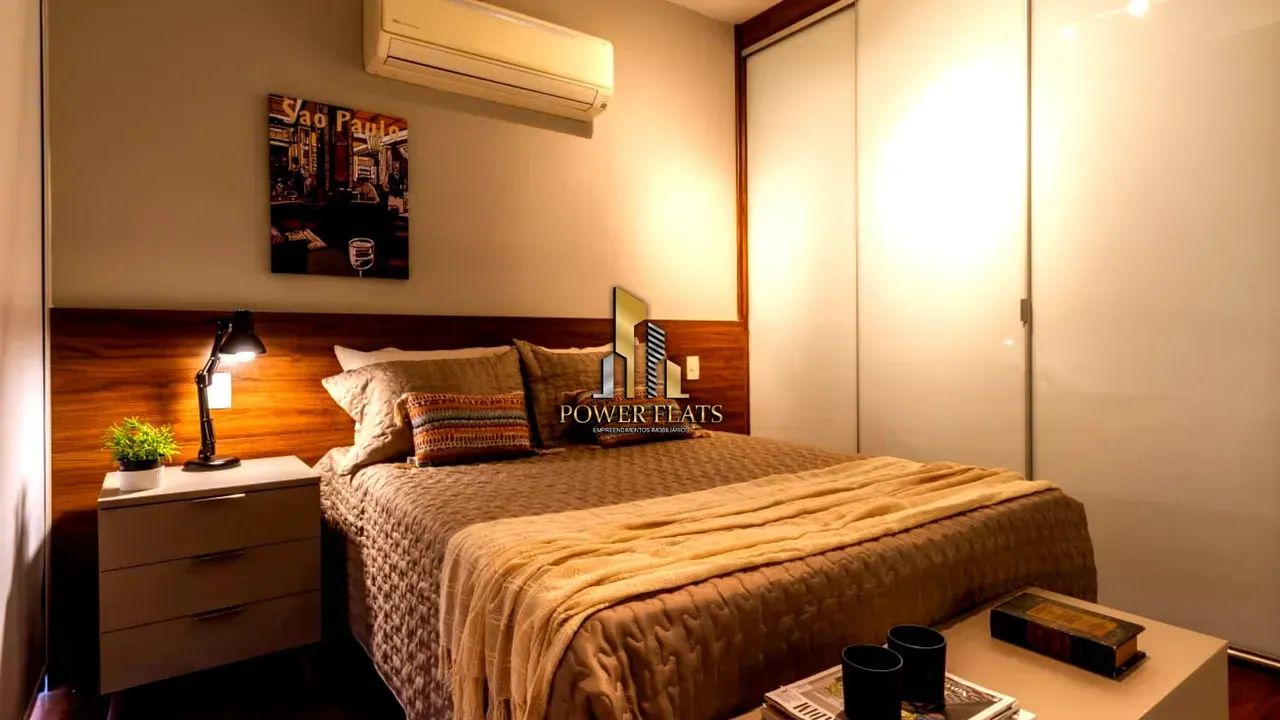 Flat duplex mobiliado para locação 45 m² 1 dormitório com vaga na Cidade Monções próximo à - Foto 9