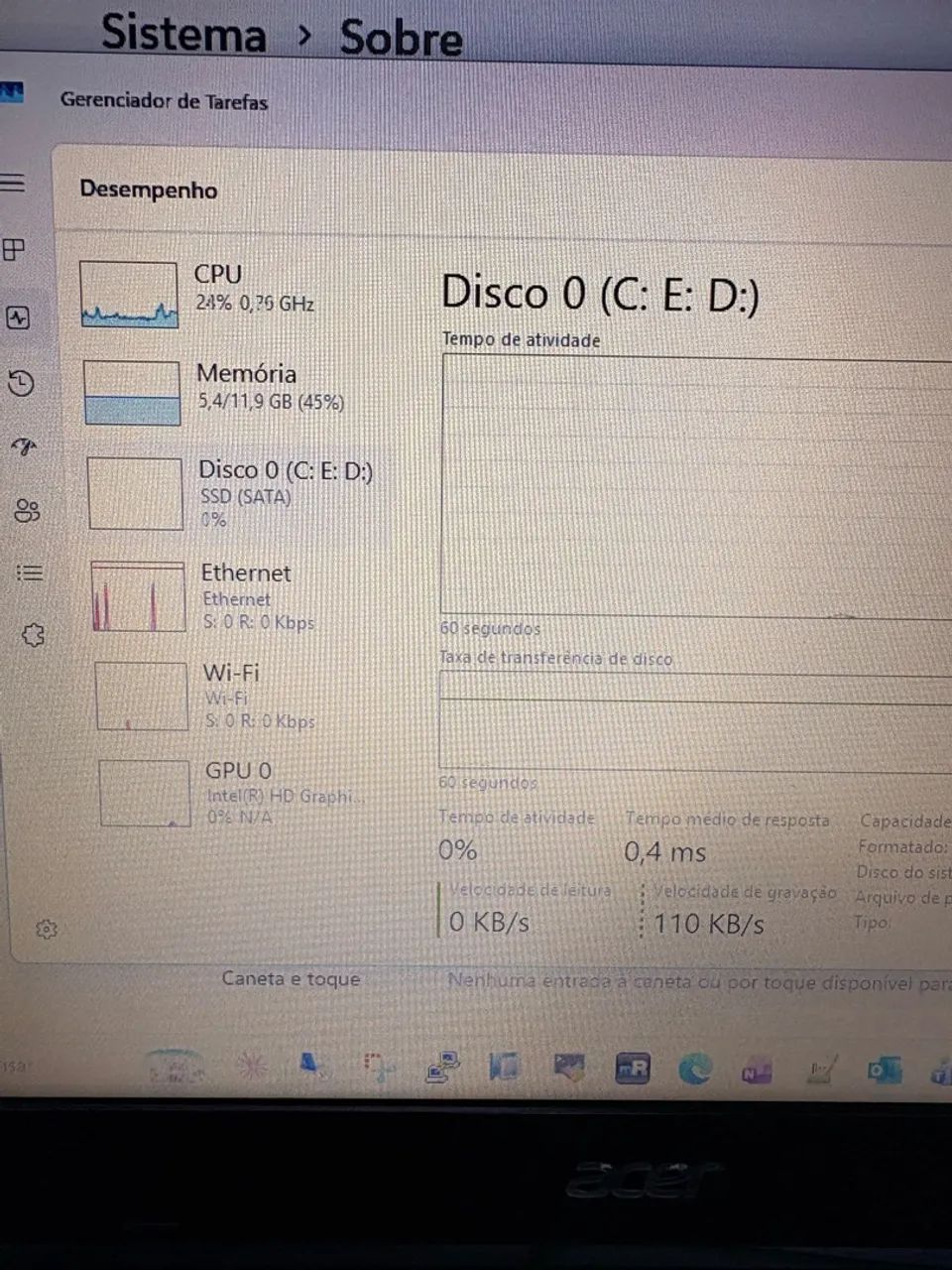 Notebook Acer Aspire v15 i5 12GB SSD 512 - Foto 3