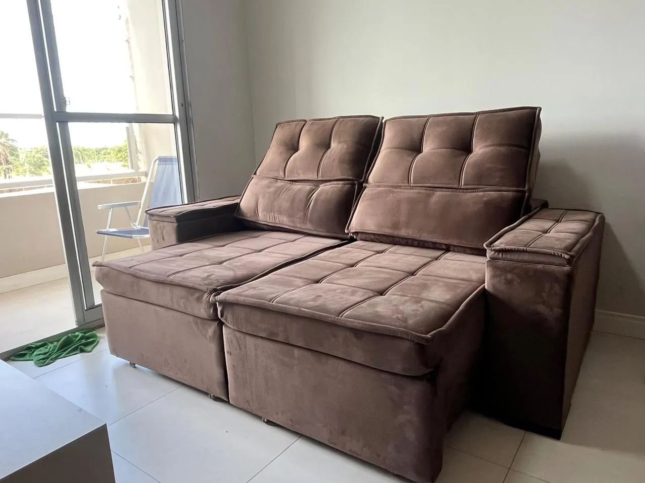 Oferta sofá reclinável em 10 X no cartão de crédito  - Foto 3