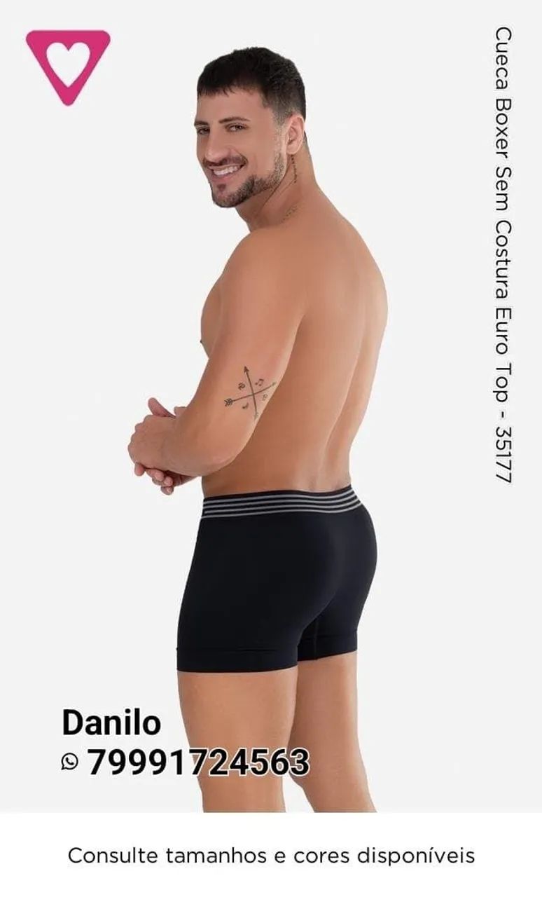 Cueca Boxer Sem Costura Euro Top - Romance - Foto 2
