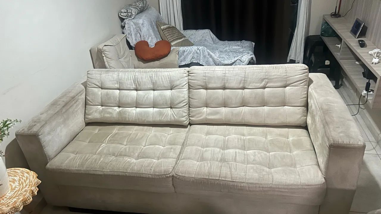 Cama Box + colchão + sofá  - Foto 4