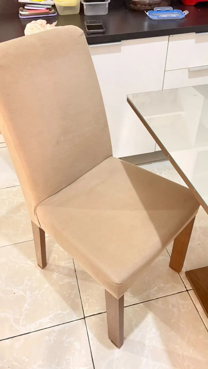 mesa quadrada de vidro - Foto 4