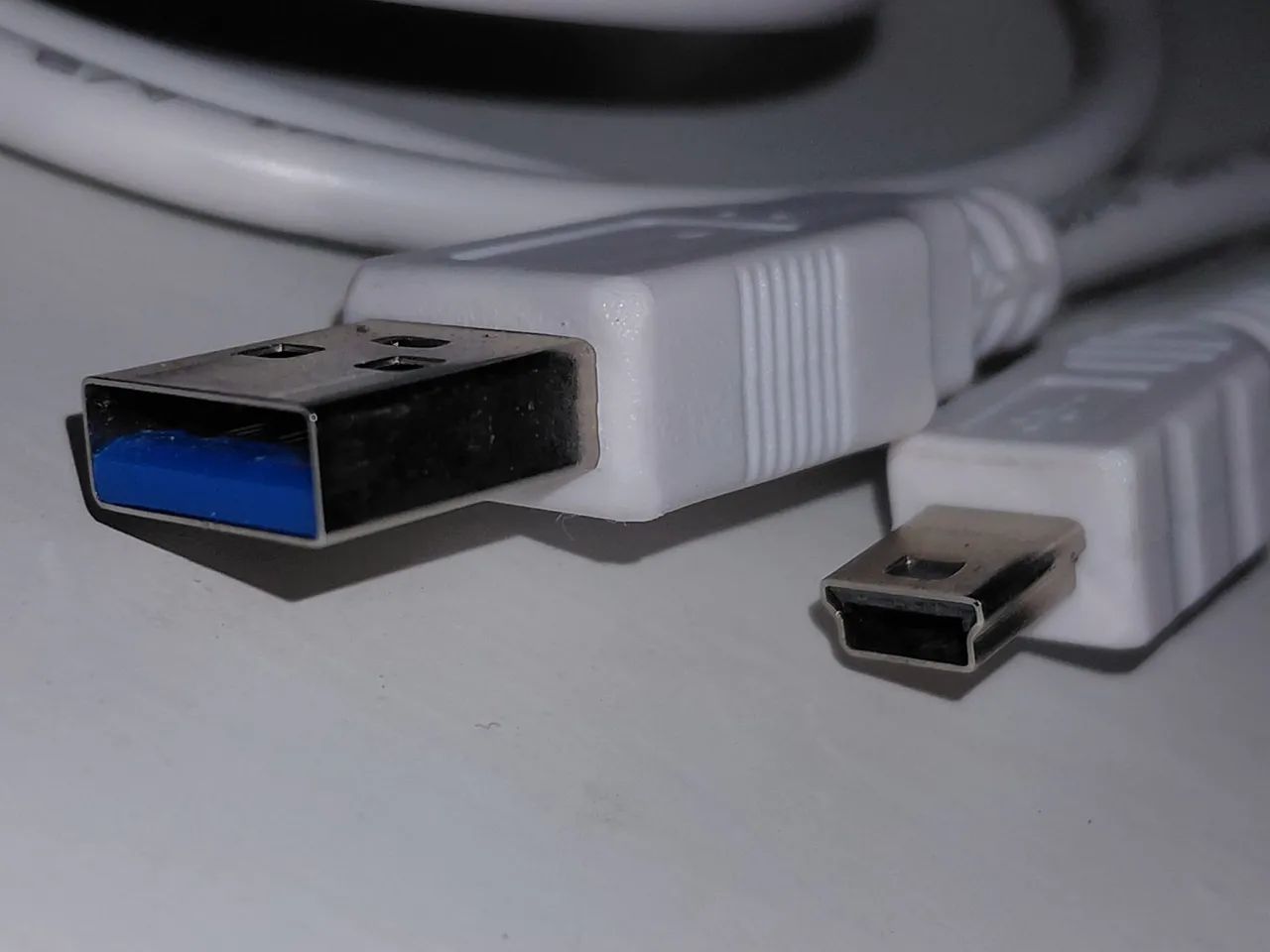 Cabo para controle PS3 | USB-A para Mini USB (Mini-B de 5 pinos)
