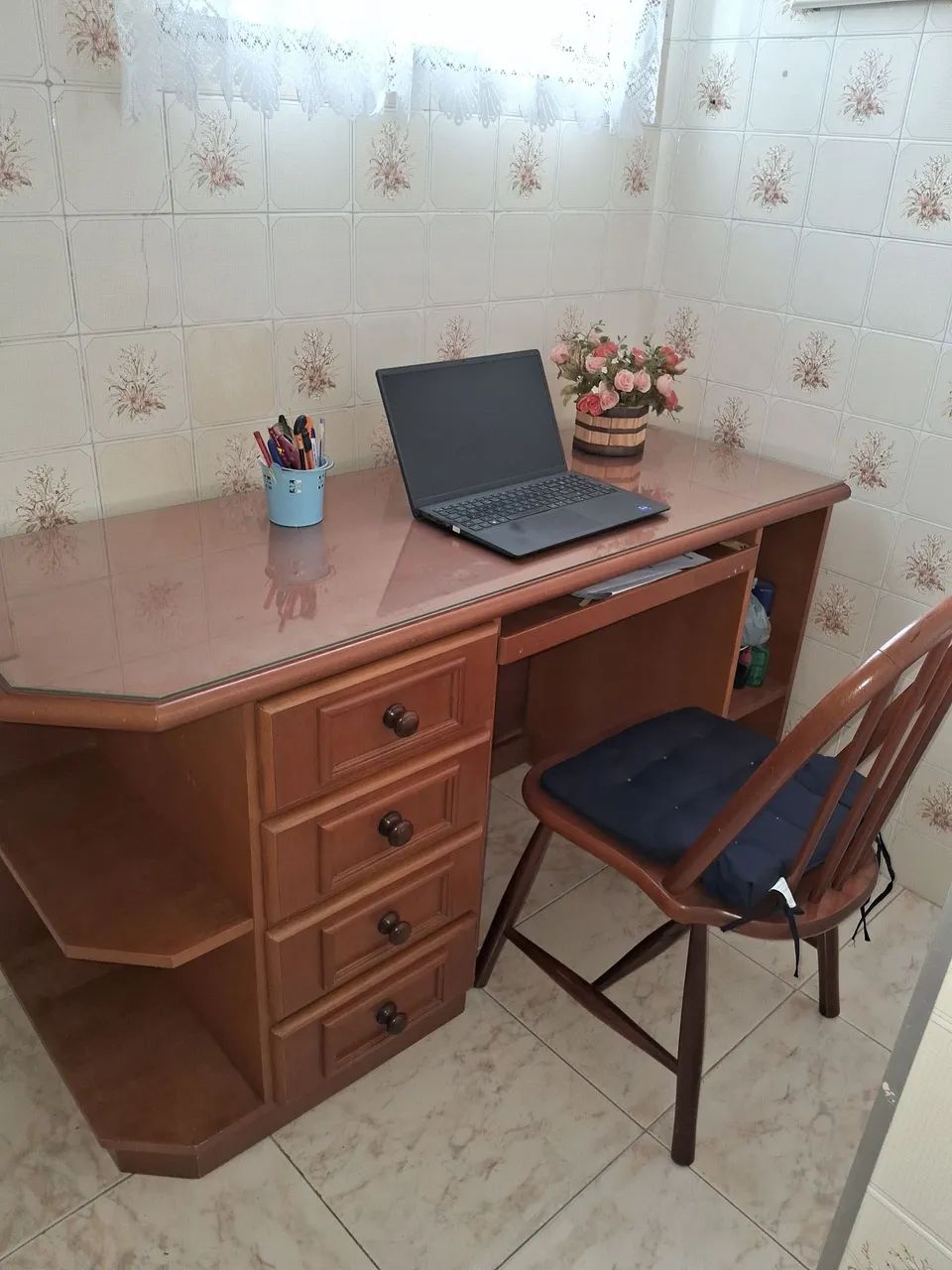 Vendo mesa com cadeira homeoffice - Foto 2