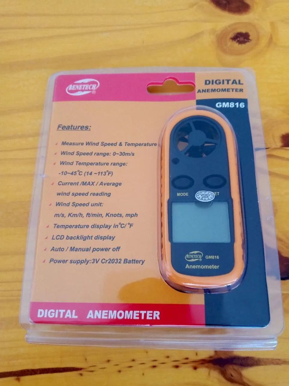 Anemômetro digital 