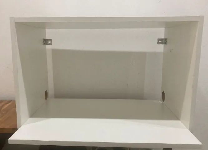 Prateleira/Nicho para Microondas-MDF-Branco - Foto 2