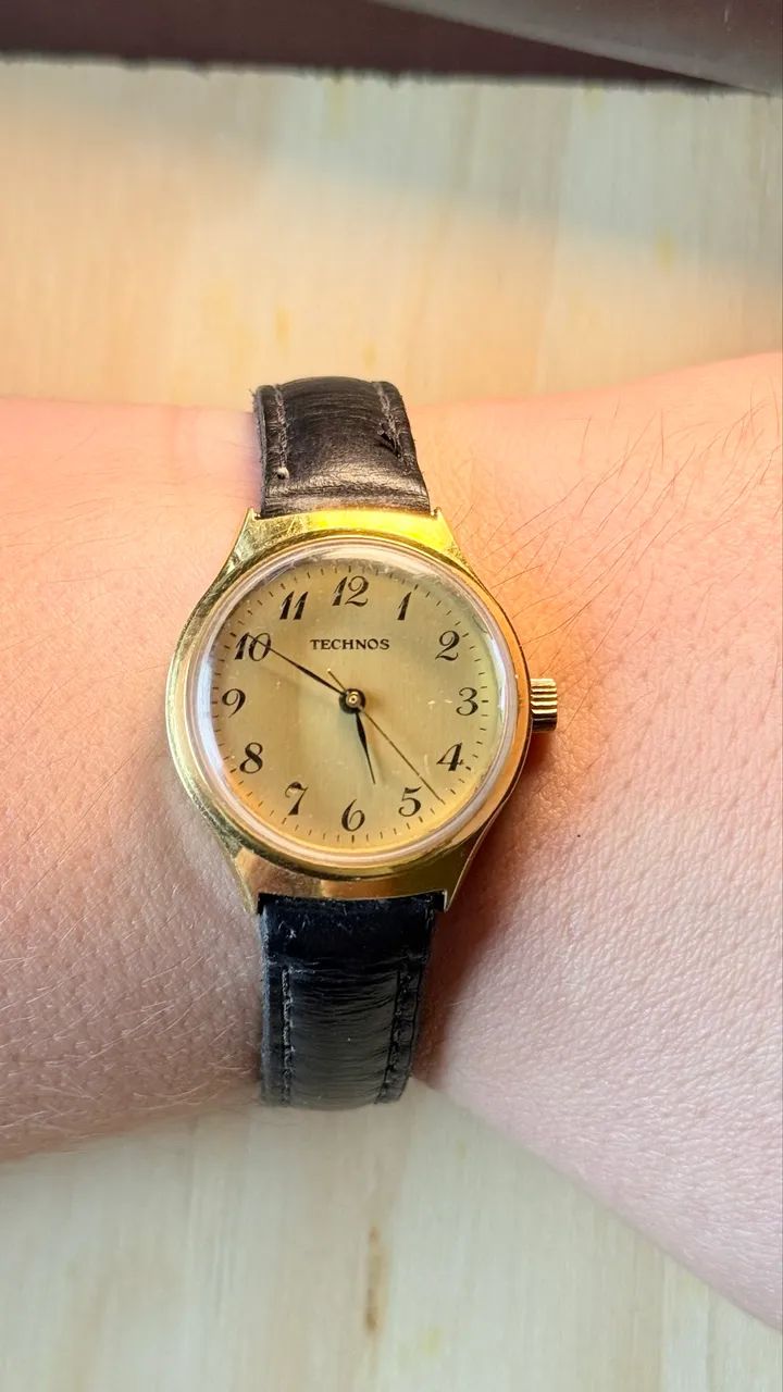 Relógio Technos Vintage Mecânico a Corda - 17 Rubis Impecável - Foto 2
