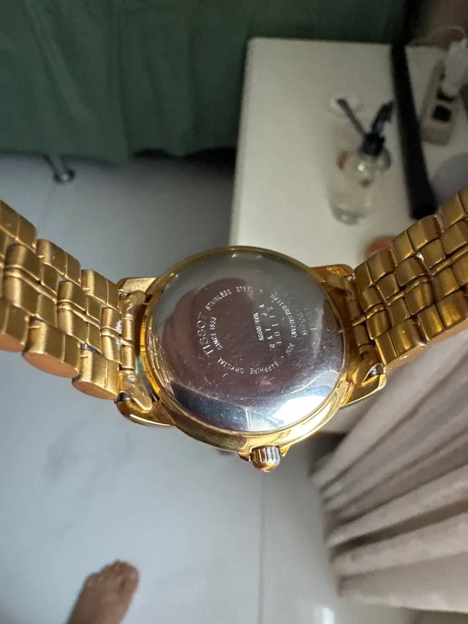 Relógio Tissot Suíço Automático A660/760K Dourado Impecável - Foto 4