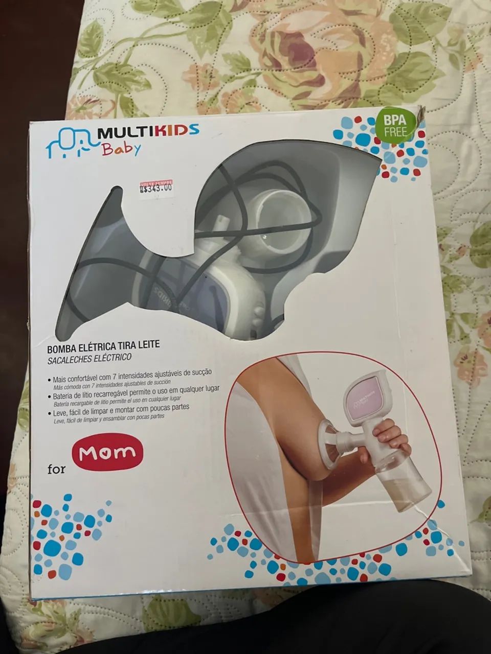 Bomba elétrica tira leite 