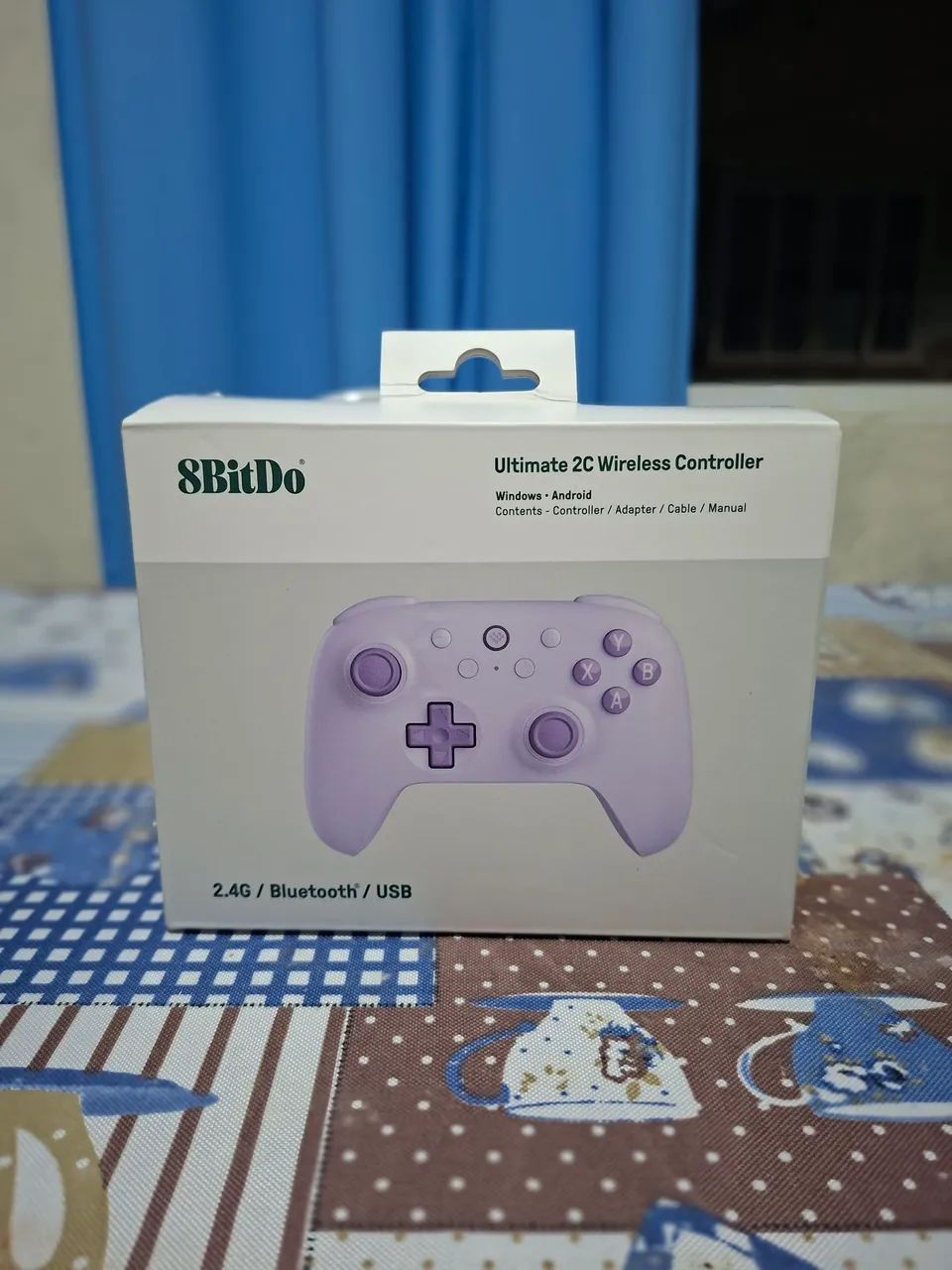 Controle 8BitDo Ultimate 2C Wireless roxo  - Foto 3