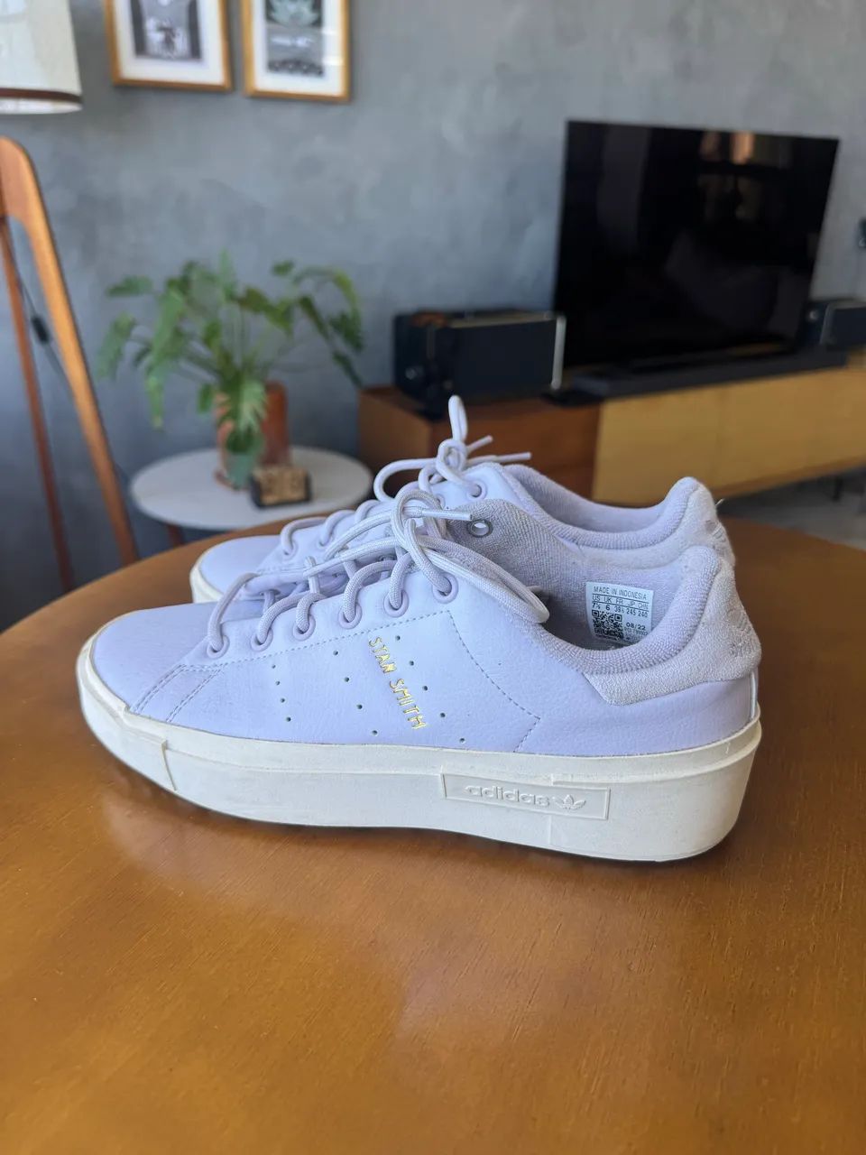 Adidas Stan Smith Bonega Lilás - Foto 3