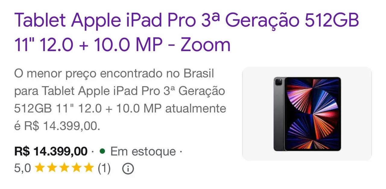 iPad Pro 3 geração 12,9 - 512GB  - Foto 5