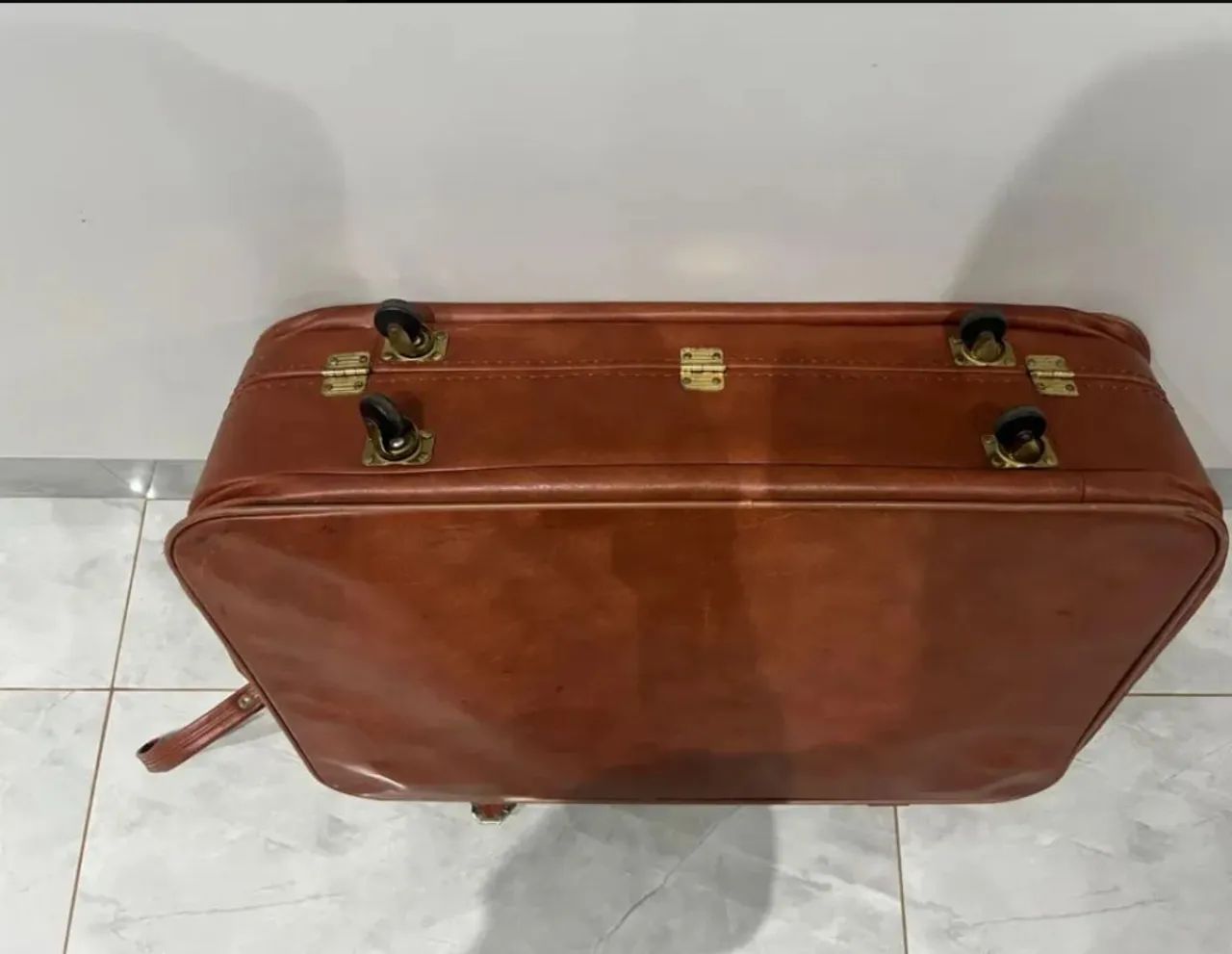 Conjunto de malas vintage de couro IKA  - Foto 5