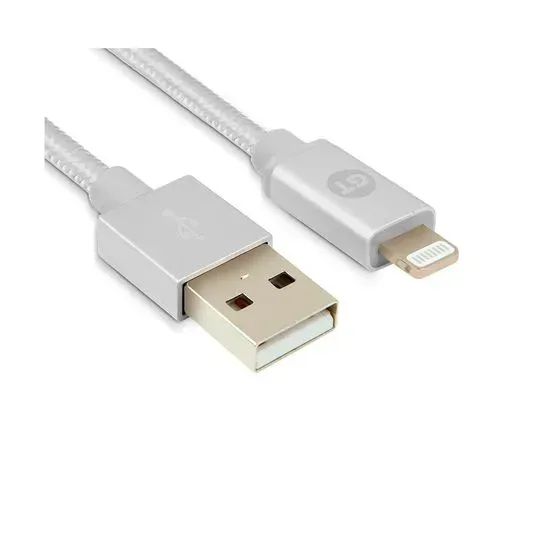 Cabo Lightning para USB Goldentec 1.2m MFi Silver Frete Grátis - Foto 3