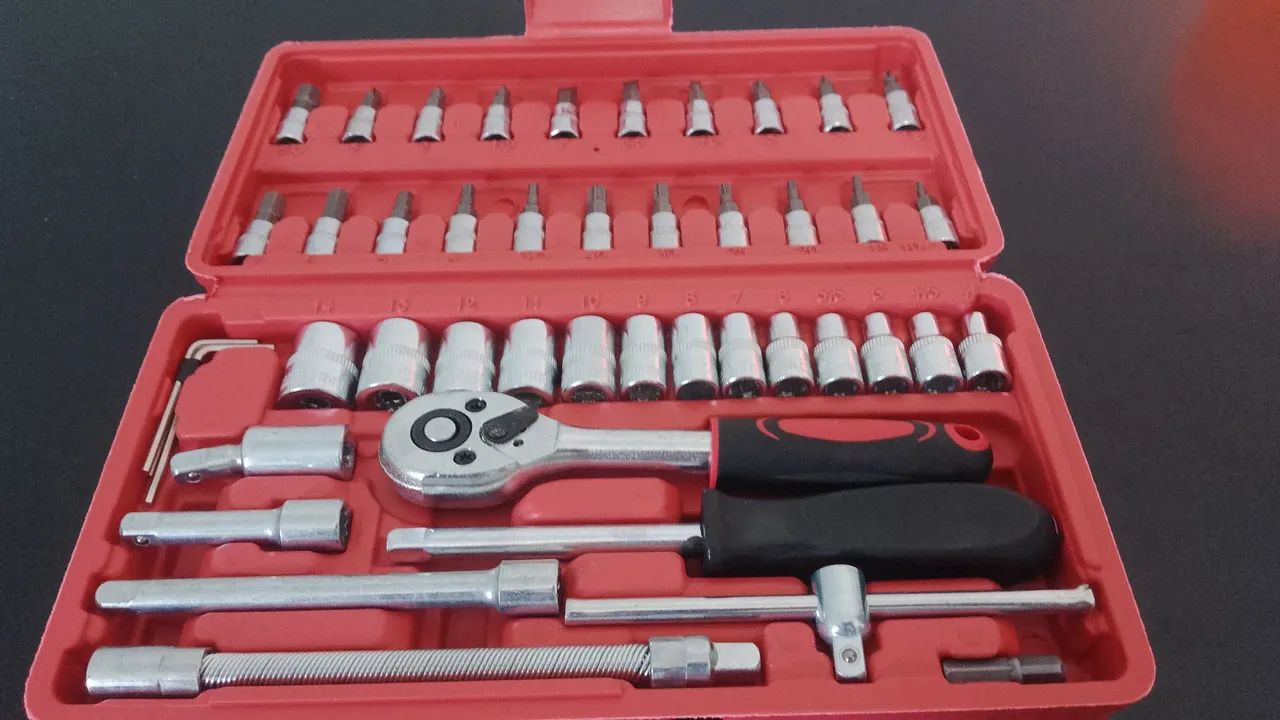 MALETA DE FERRAMENTAS PORTÁTIL 46 PEÇAS COMRADA  - Foto 3