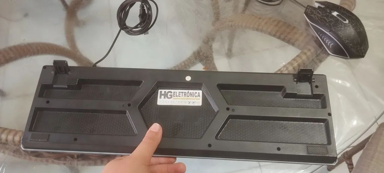 Teclado e Mouse gamer com led FZF - Foto 2