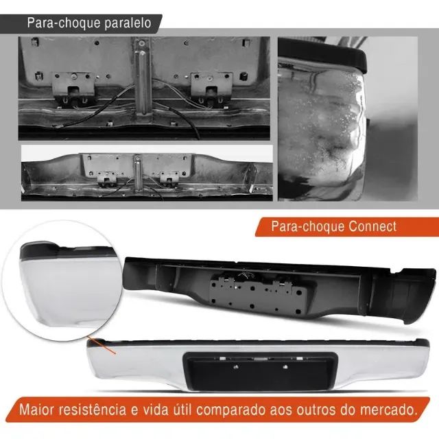 Para Choque Traseiro Hilux 2005 2006 2007 2008 2009 A 2015 - Foto 5
