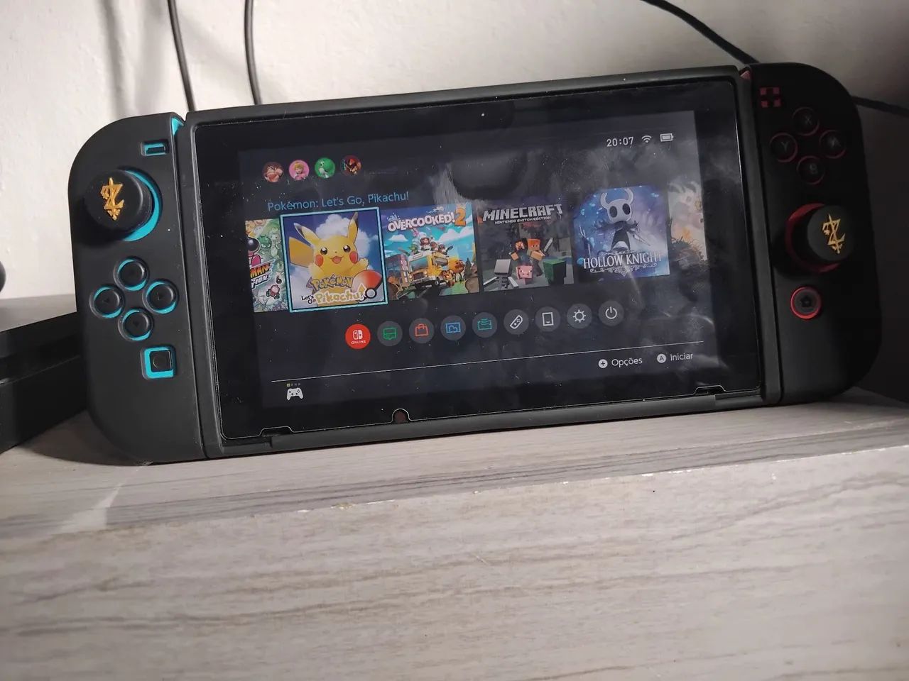 Nintendo Switch Desbloqueado + Kit Completo (avalio troca em series s) - Foto 3