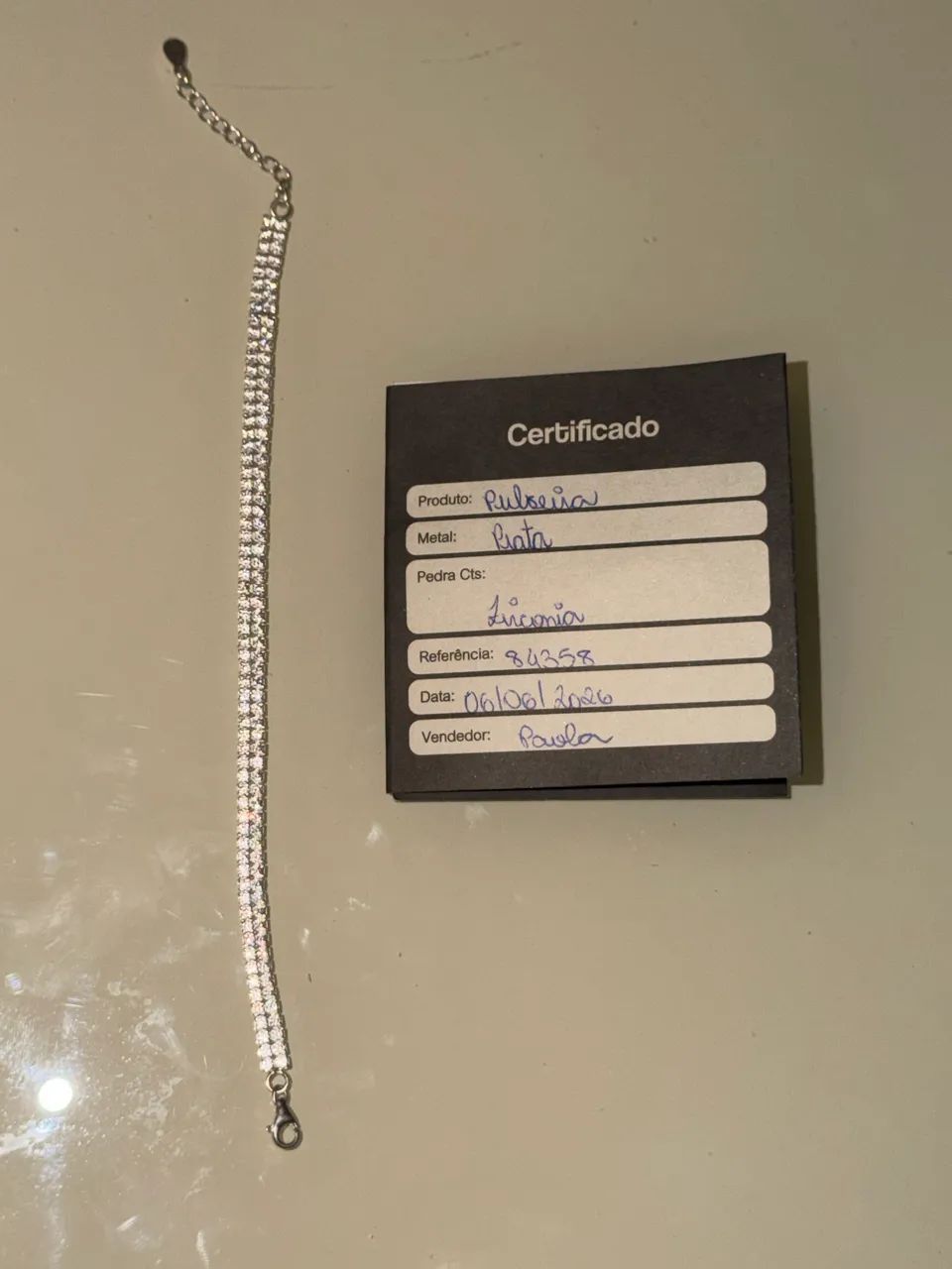 Pulseira prata 925k ( possui comprovante)