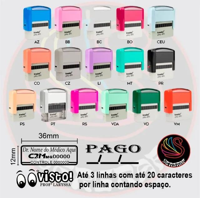 Carimbos Personalizados e Automáticos - Foto 2