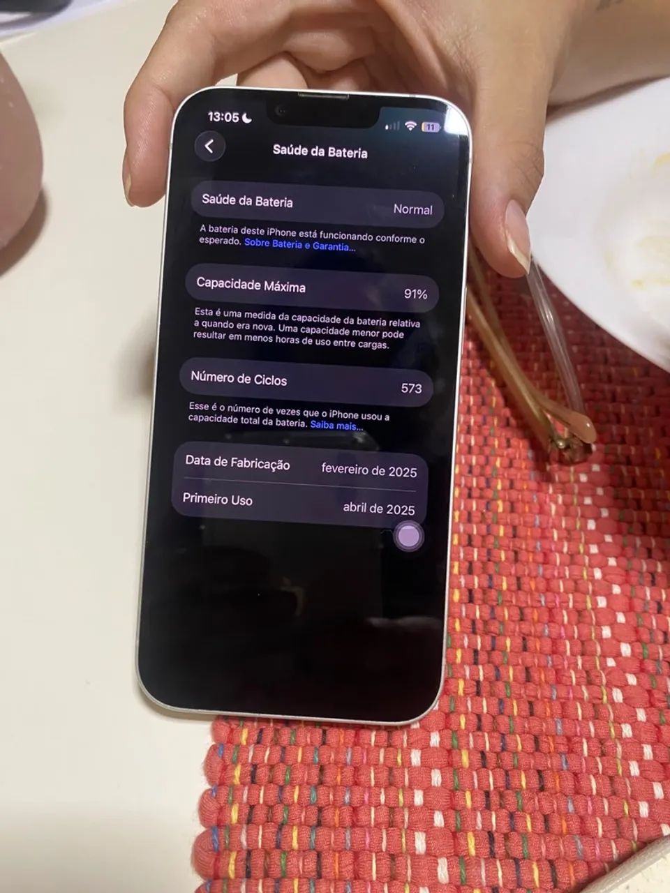 iPhone 16e branco - 128GB - Foto 4