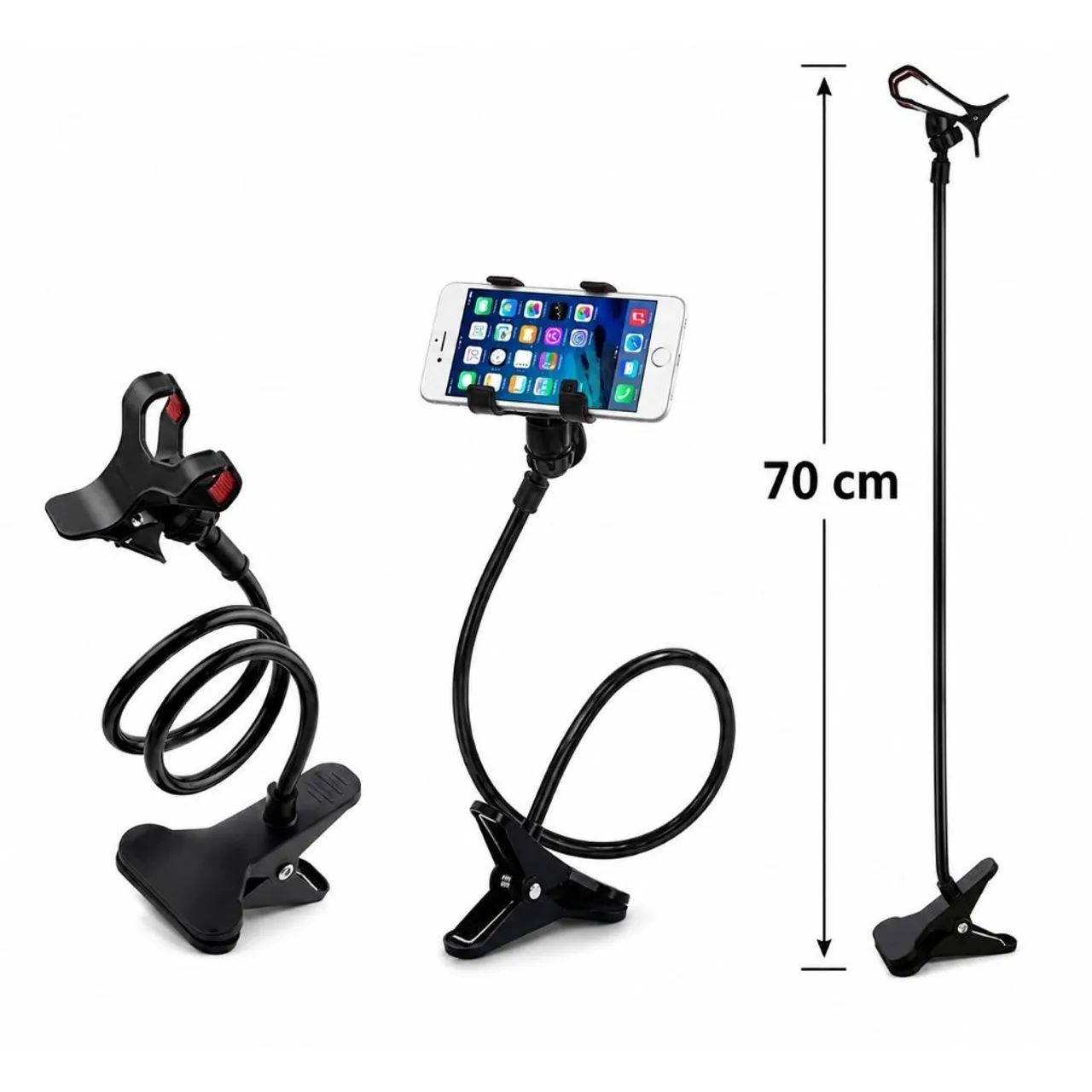 Suporte Articulado para Celular com Garra de Mesa Braço Flexível Ajustável 360° - Foto 2