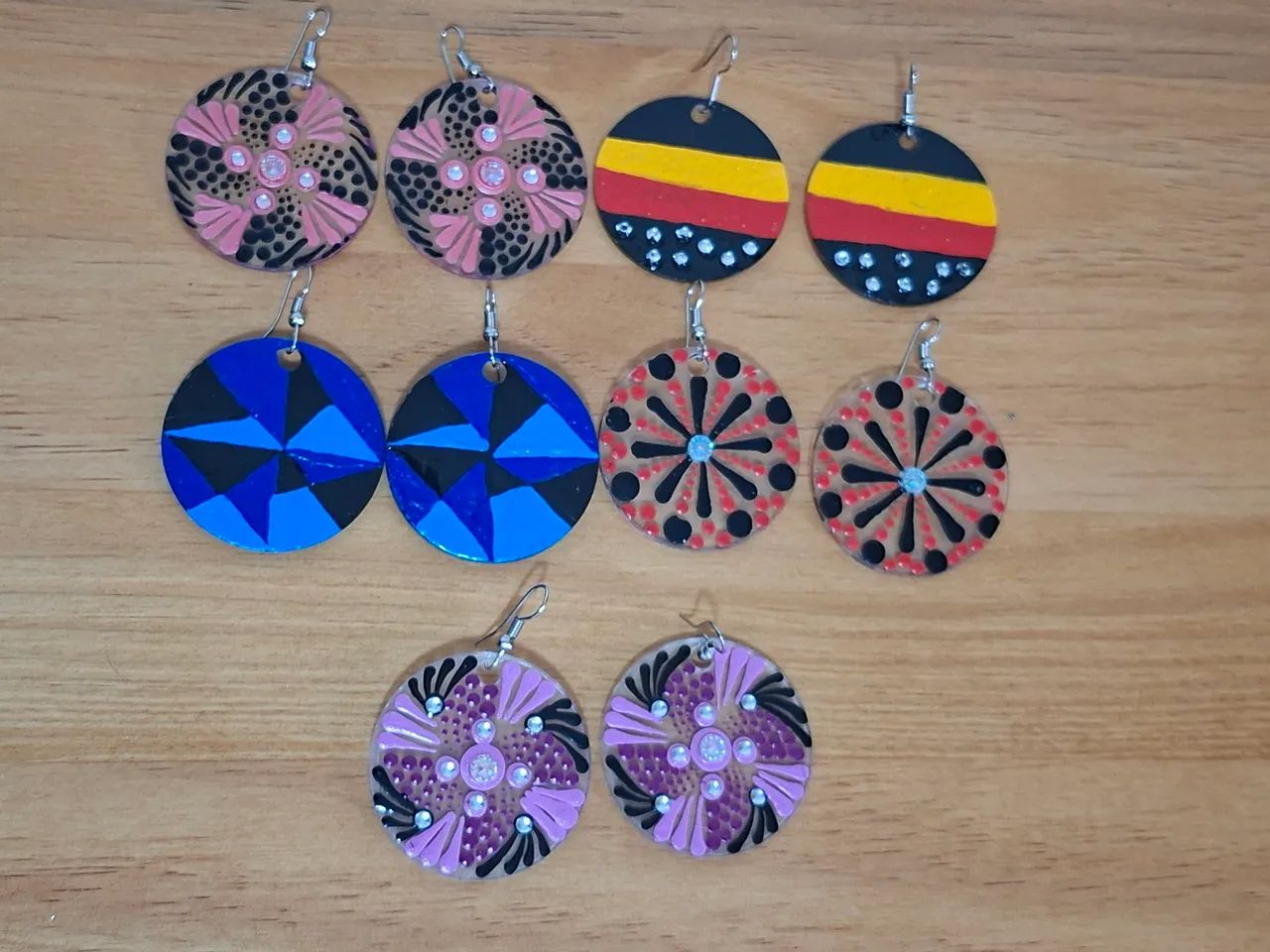 Brincos de Mandalas Artesanais  - Foto 2